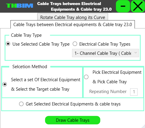 Tray to Equipment