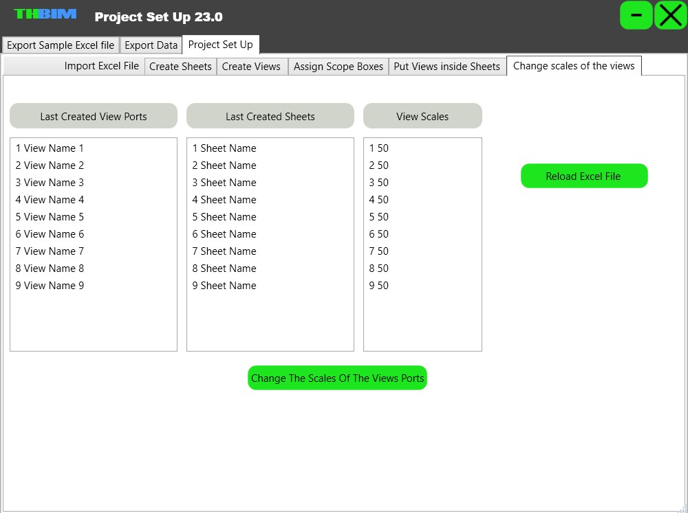 Set View Scales