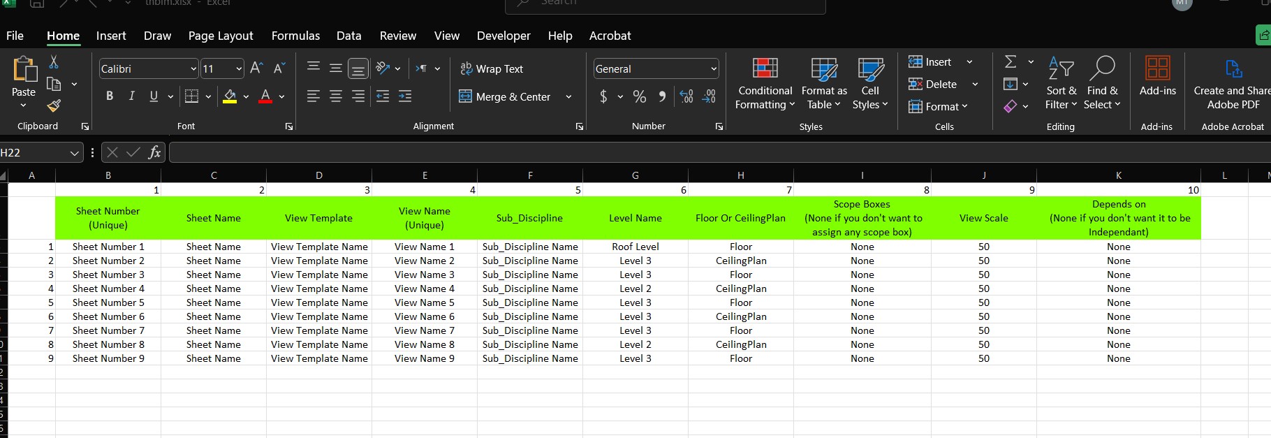 Excel-Based Control